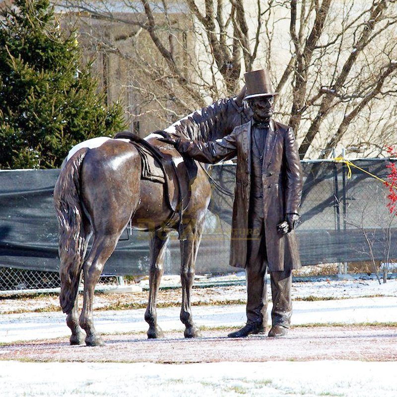 Outdoor Garden Sculpture Cast Large Bronze Horse Statue