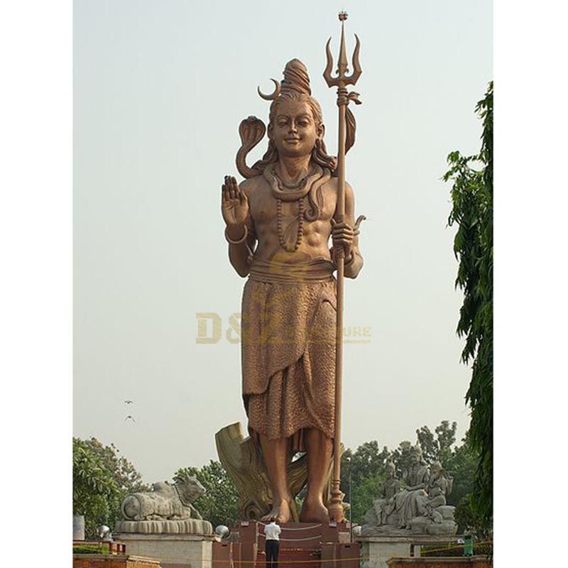 Casting Bronze Lord Shiva Statue For Temple Decoration