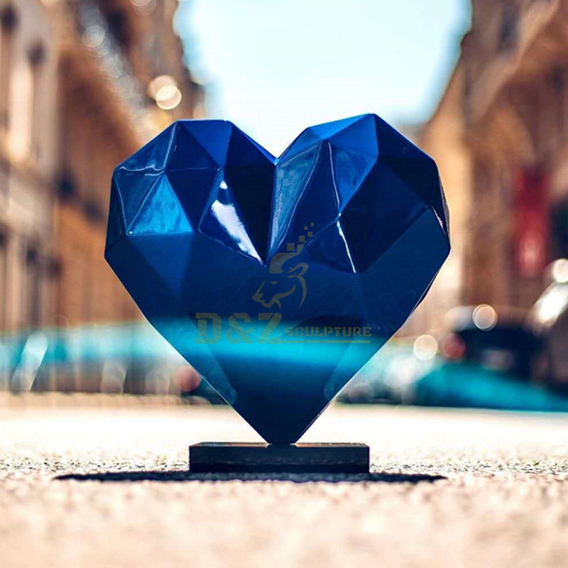 Modern Art Stainless Steel Heart Sculpture For Decoration