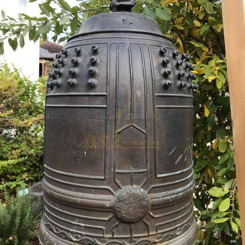 Outdoor Art Craft Metal Round Bronze Brass Church Bell