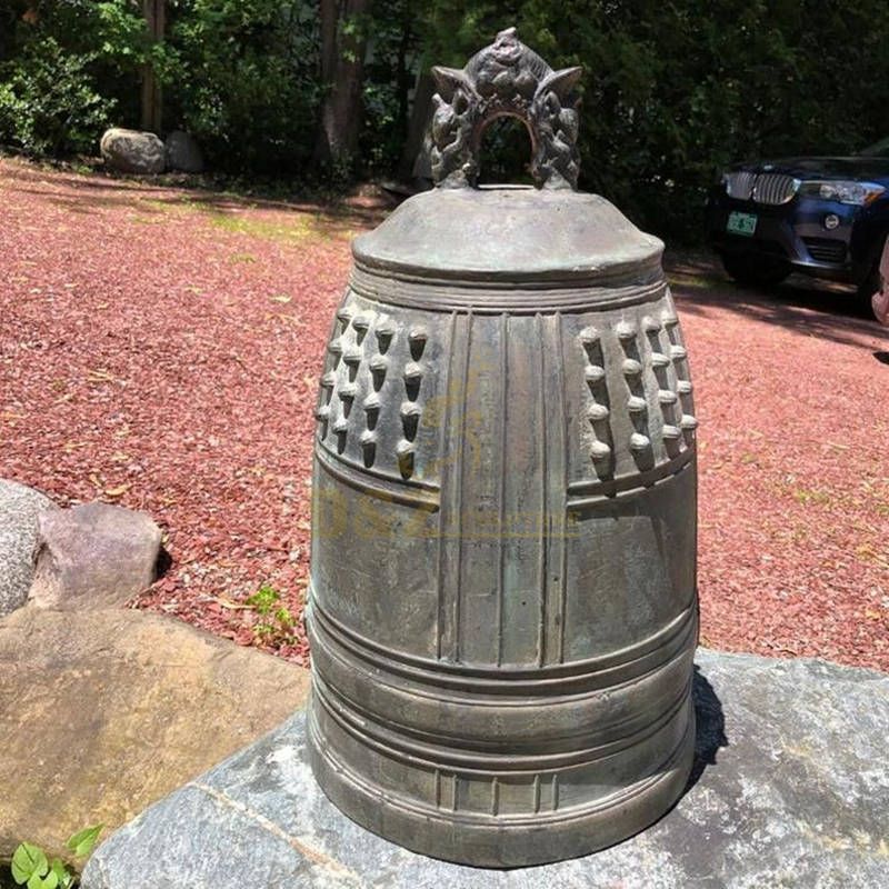 Outdoor Art Craft Metal Round Bronze Brass Church Bell