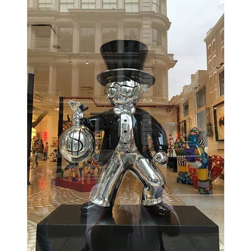 Fiberglass Monopoly Richie Rich Money Cone statue