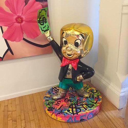 Custom Resin Cartoon Sculpture Fiberglass Famous Monopoly Statue