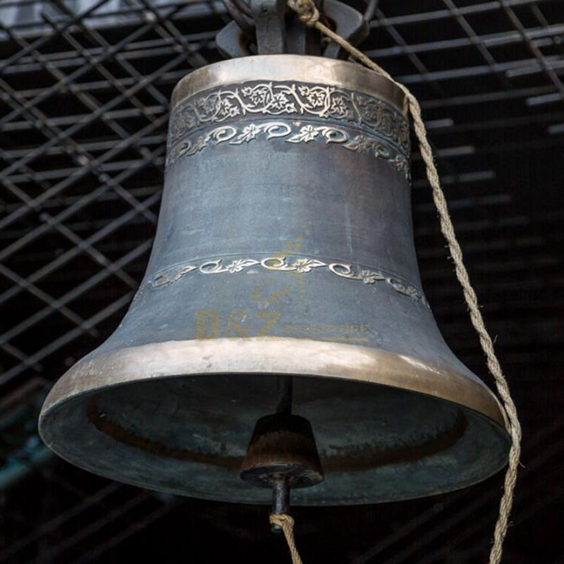 Antique Metal Craft Large Bronze Church Bell