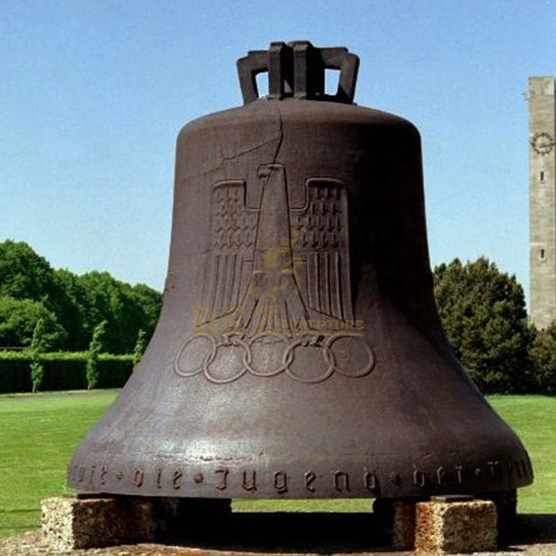 Antique Metal Craft Large Bronze Church Bell