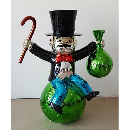 Monopoly Richie Rich Money Cone Statue Fiberglass Sculpture