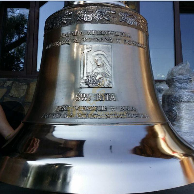 Outdoor Life Size Metal Church Bronze Large Bell