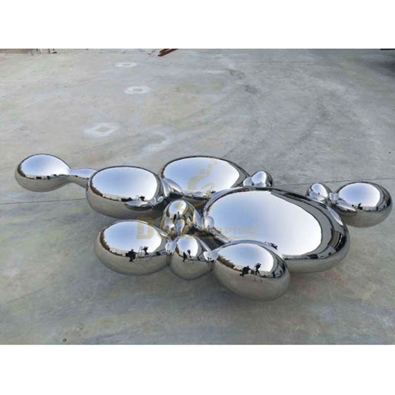 Mirror Stainless Steel Rock Art Sculpture For Decoration