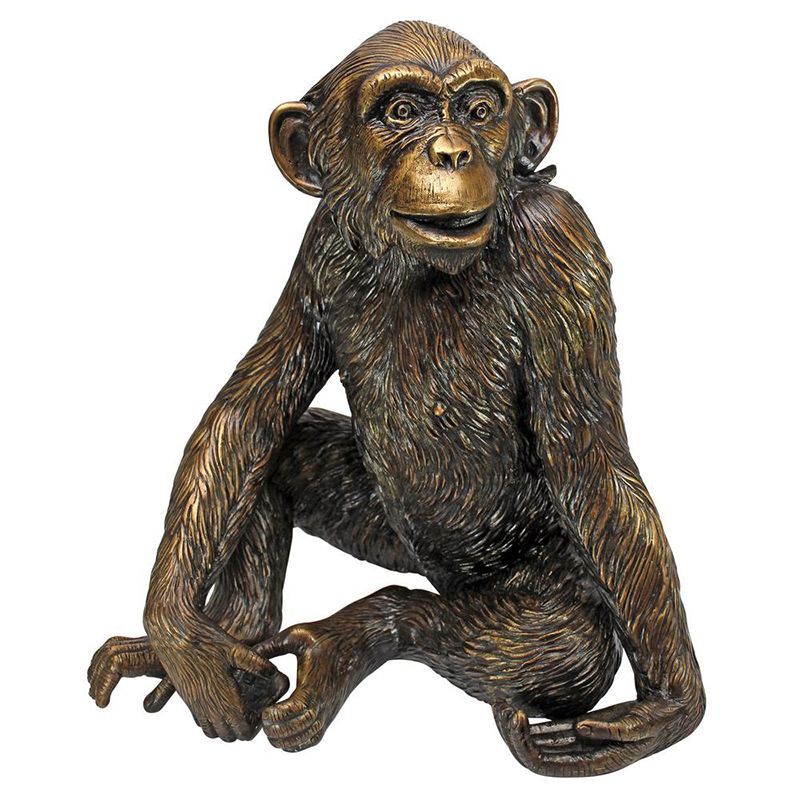 Home Decoration Animal Sculpture Life Size Bronze Monkey Statue