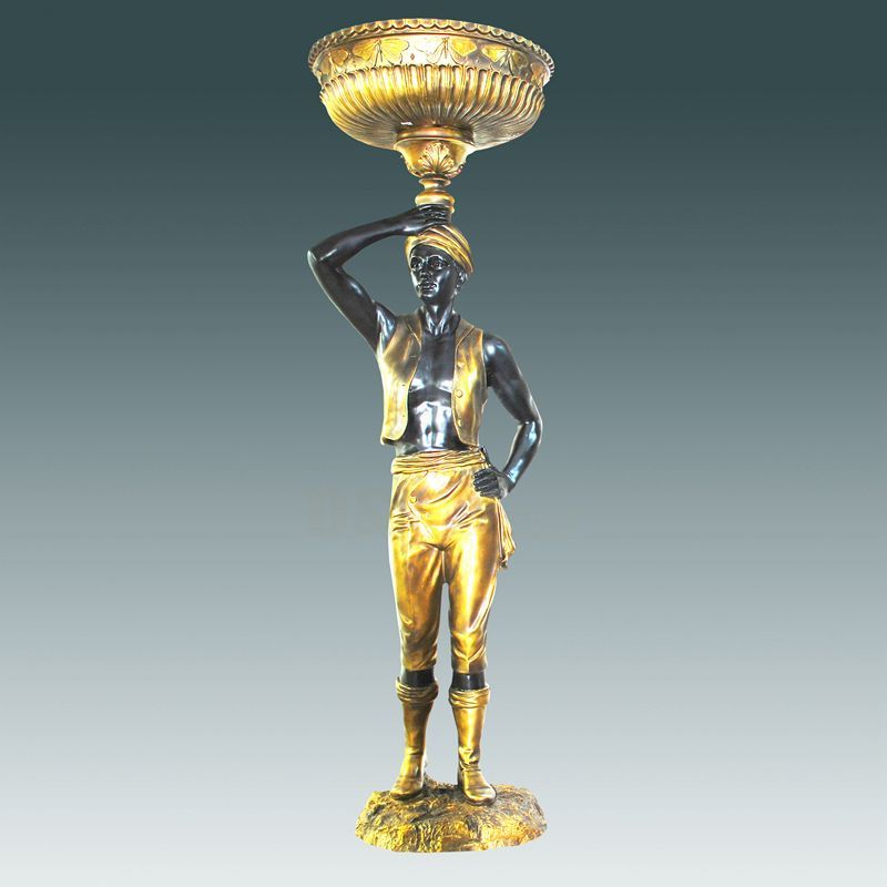 Bronze Foundry Brass Lamp Sculpture