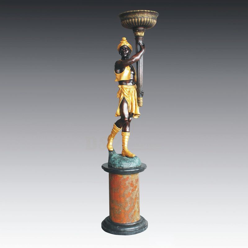 High Quality Home Decor Bronze Sculpture Lamps