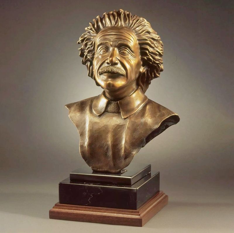 Famous figure custom Einstein bronze statue