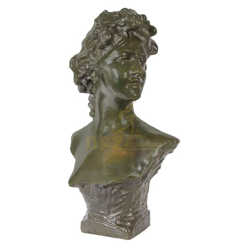 Home Ornament Products Bronze Girl Bust Statue