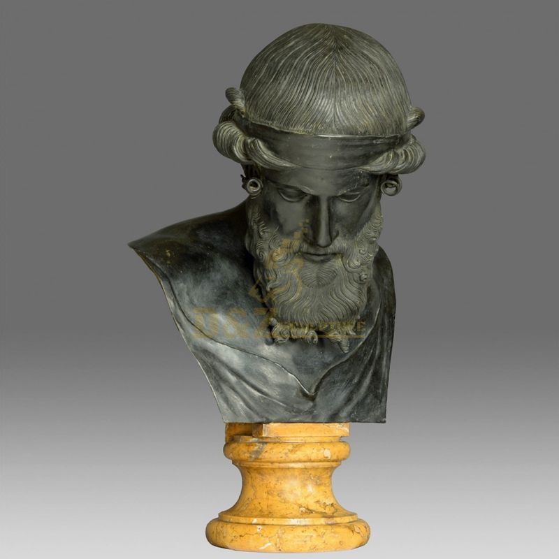 Western Style Famous Bronze Plato Bust