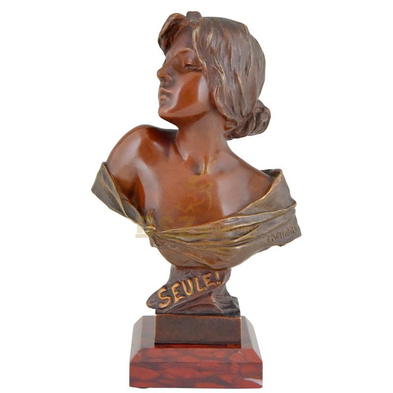 Sexy Nude women bust Bronze Sculpture