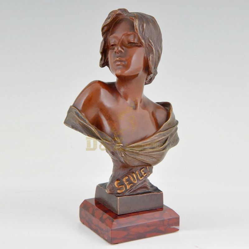 Sexy Nude women bust Bronze Sculpture
