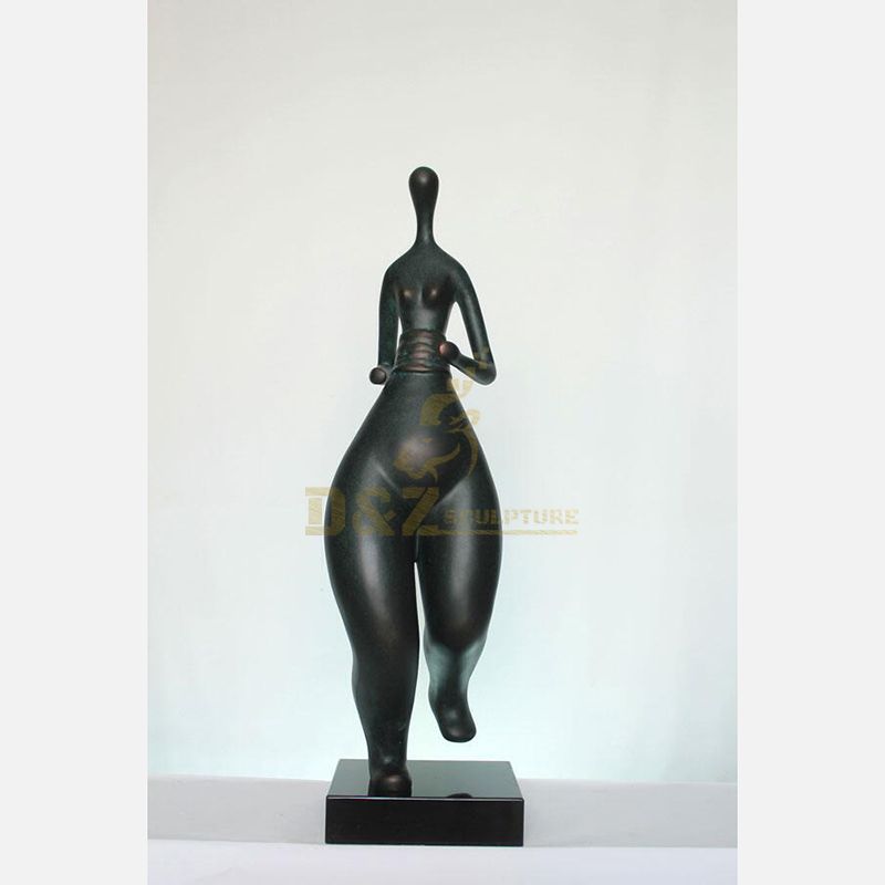 Classic Bronze Figure Sculpture Fat Woman Statue