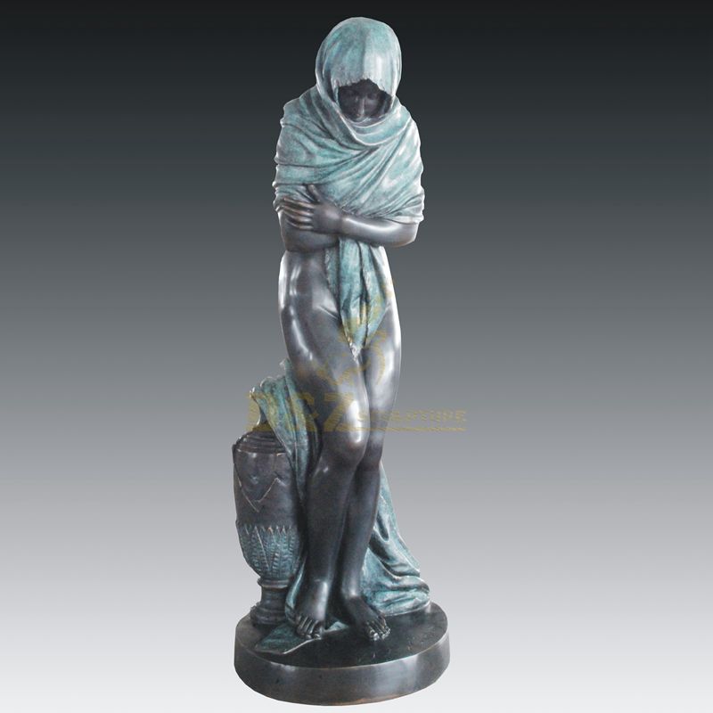 Garden Decoration Life Size Bronze Woman Figure Sculpture Statue
