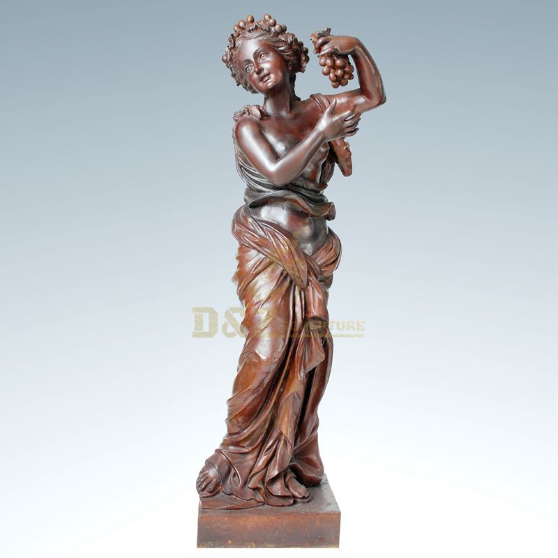 Life Size Standing Woman Bronze Sculpture