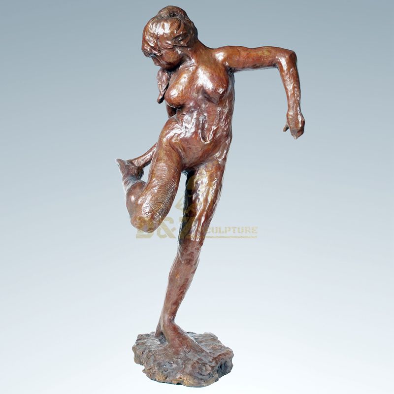 Life Size Cast Metal Woman Bronze Sculpture