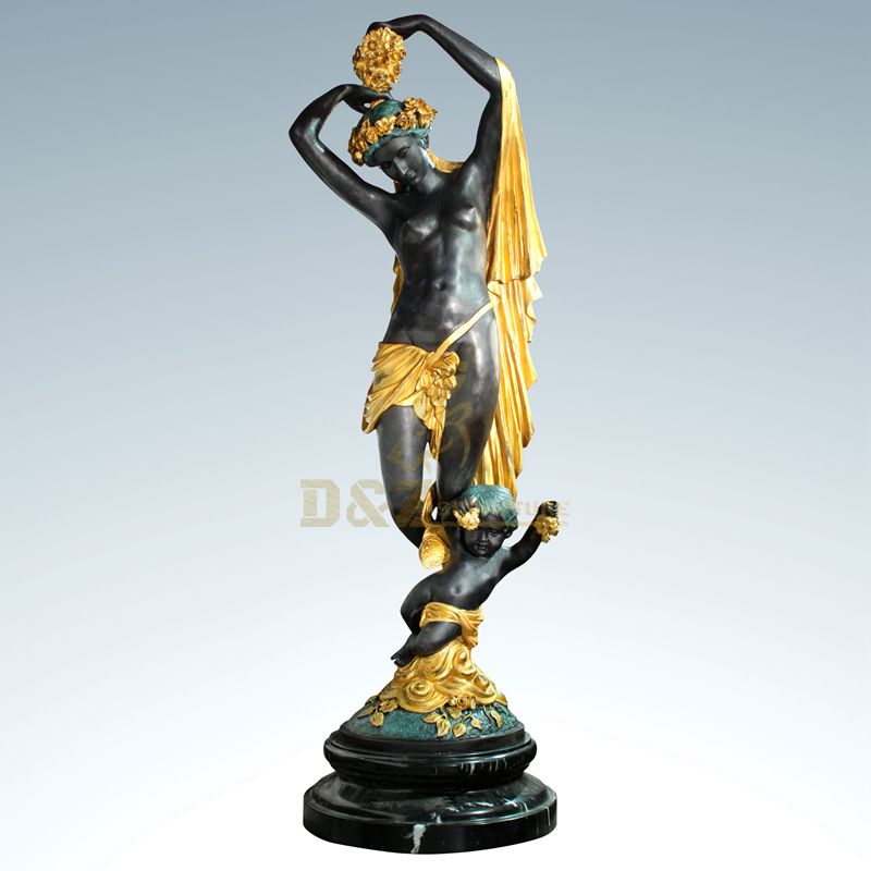 Bronze Sculpture Nude Woman Sexy Statue