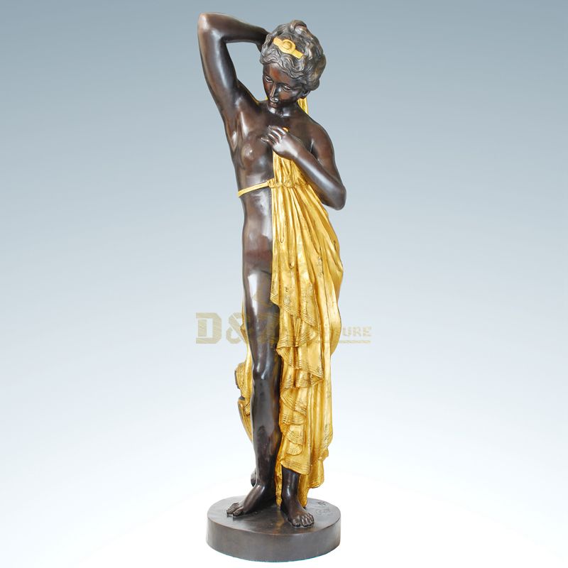 Modern Garden Decoration Bronze Woman Sculpture