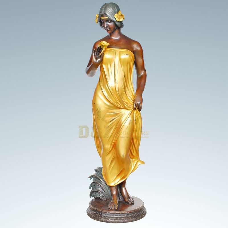 Highly Polished Famous Female Statues Nude Bronze Woman Sculpture
