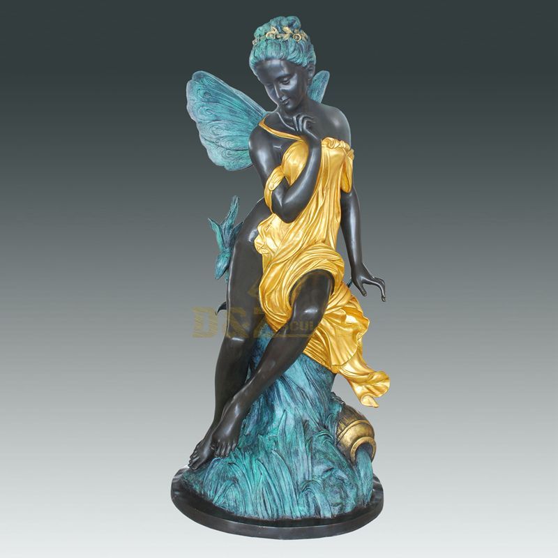 China Manufacturer Modern Art Bronze Abstract Woman Angel Sculpture