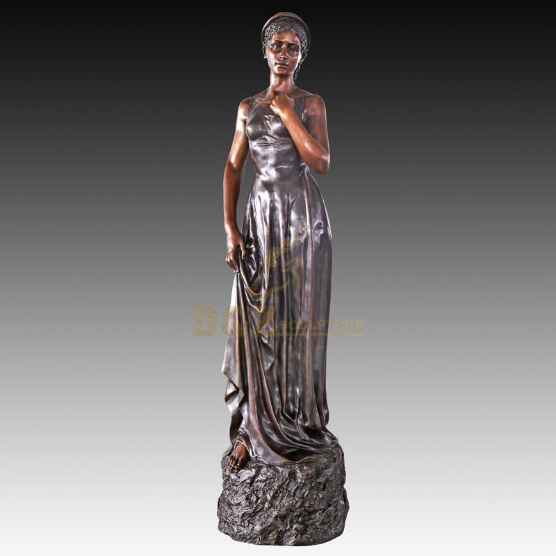 Outdoor Decoration Bronze Woman Statue