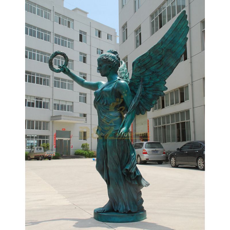 Outdoor garden metal decoration bronze angel sculptrue