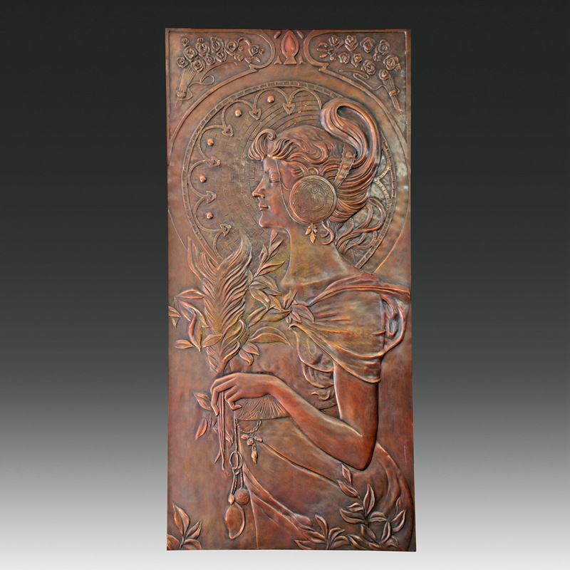 Custom Bronze Woman Relief Wall Sculptures