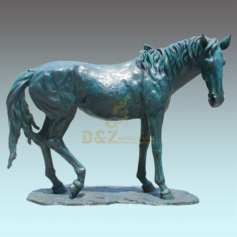 Cute Animal Home Decoration Bronze Horse Sculpture Ornament Statue