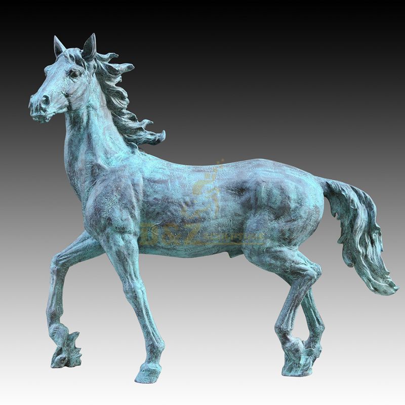 Outdoor Garden Bronze Horse Animal Statue