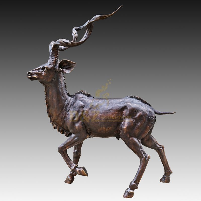 Outdoor park decoration copper animal sculpture bronze deer statue