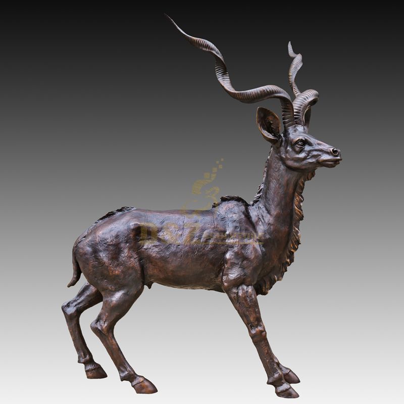 Garden Decoration Brass Animal Bronze Deer Statue Sculpture