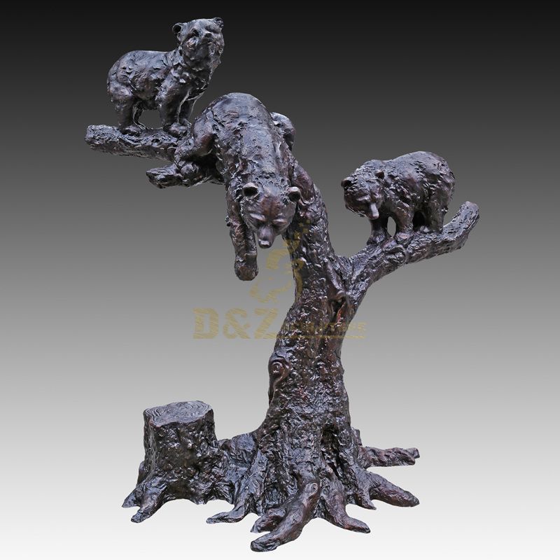Wholesale Bear Garden Animals Bronze Sculpture