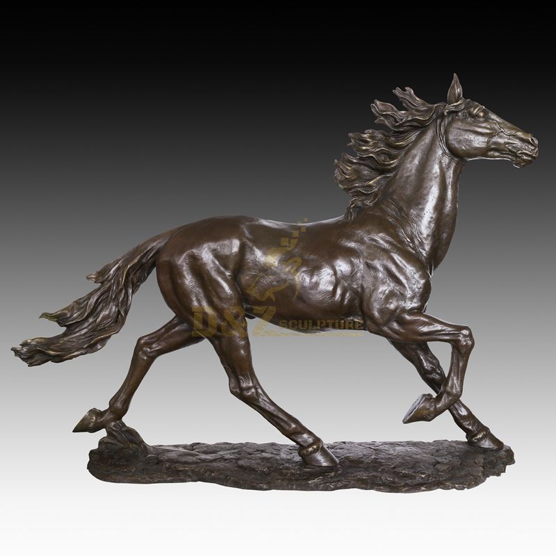 Life size copper metal antique brass bronze horse sculpture statue for garden
