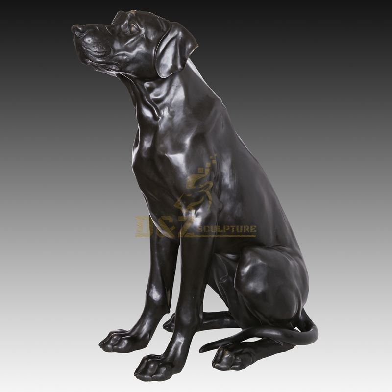 Home Decorative Bronze Animal Dog Sculpture