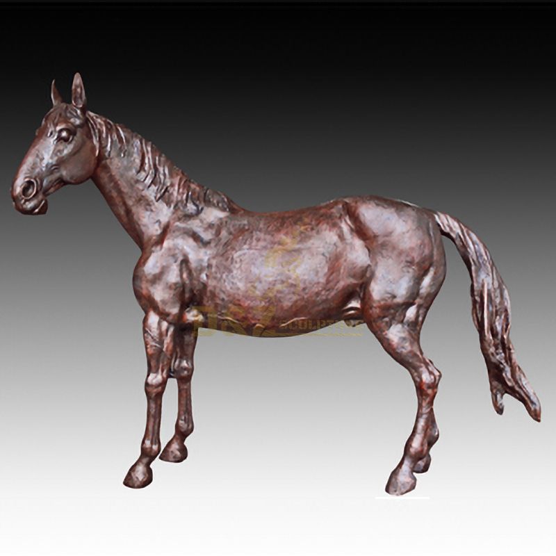 Custom bronze horse figurines animal sculpture for home decoration