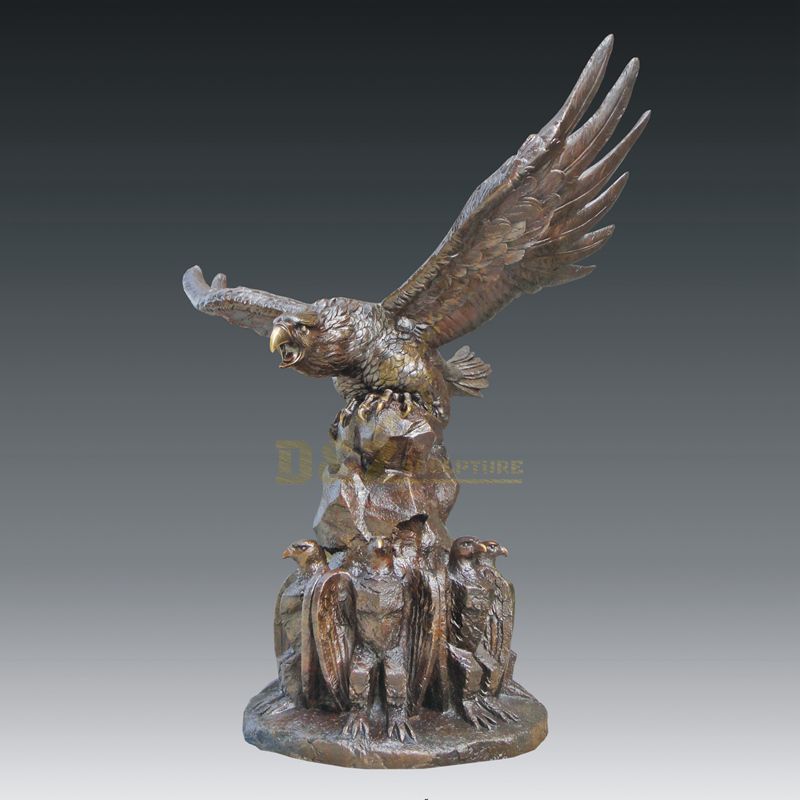 Life Size bronze casting phoenix sculpture eagle statue