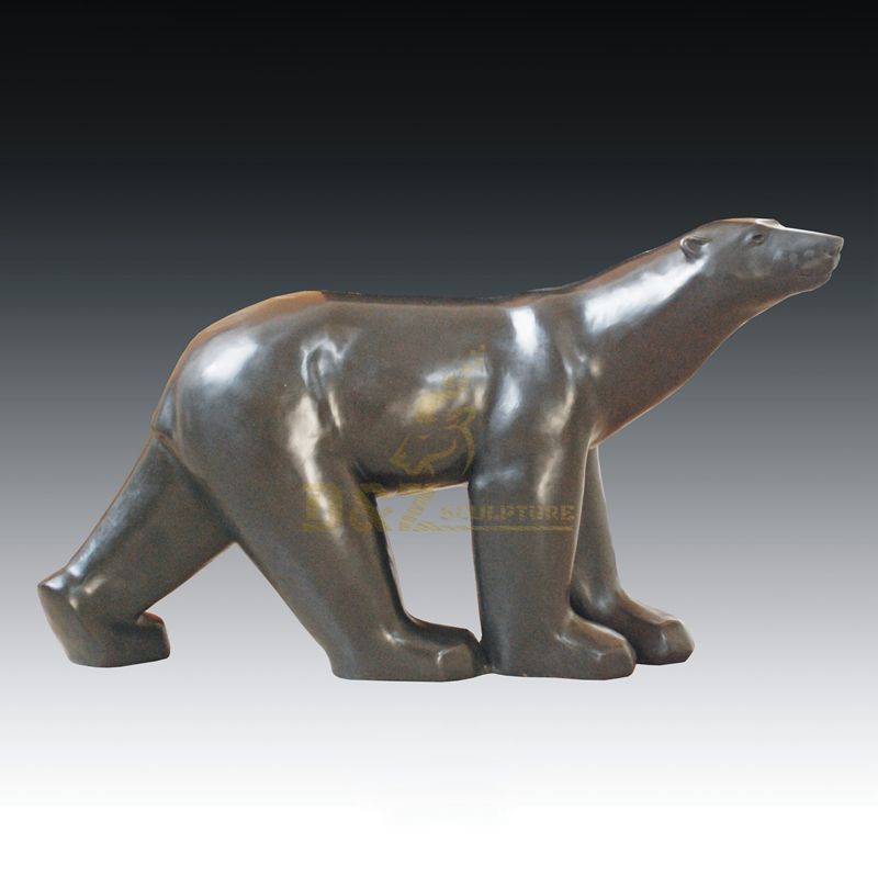 Life Size Metal Art Modern Bronze Bear Statue