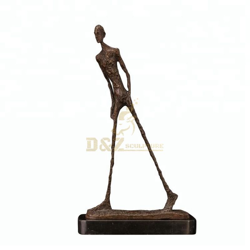 Modern Work Bronze Walking Man Sculpture By Giacometti bronze statue