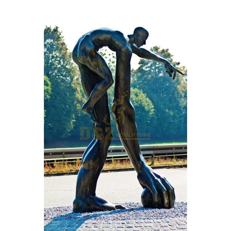 Garden Nude Abstract Bronze man figure statue sculpture