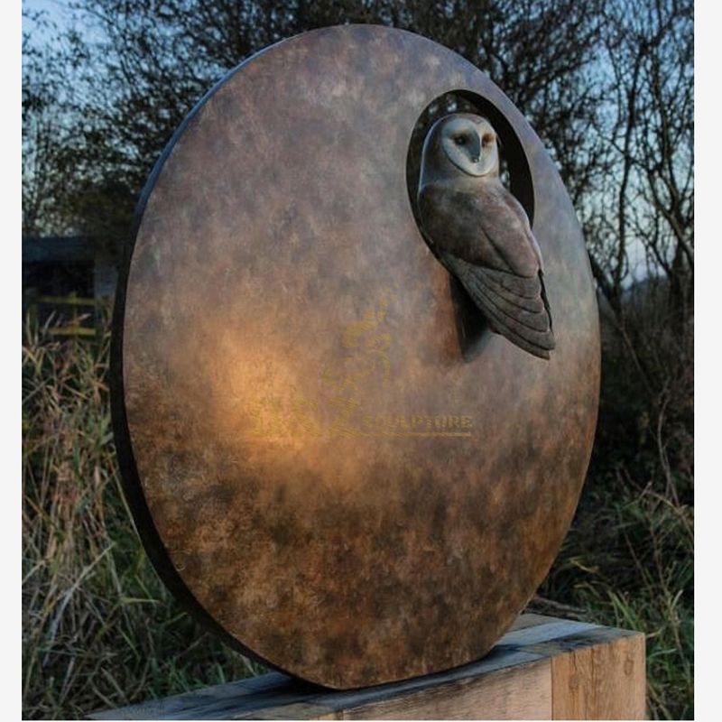 Garden park decorative bird bronze sculpture