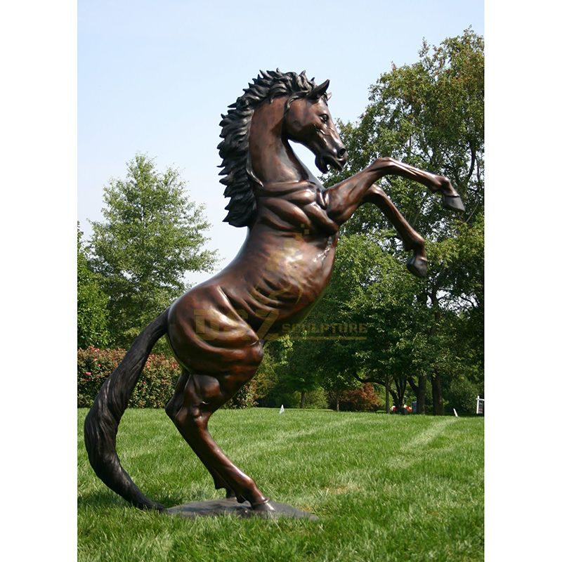 Outdoor Sculpture Bronze Standing Horse Sculpture