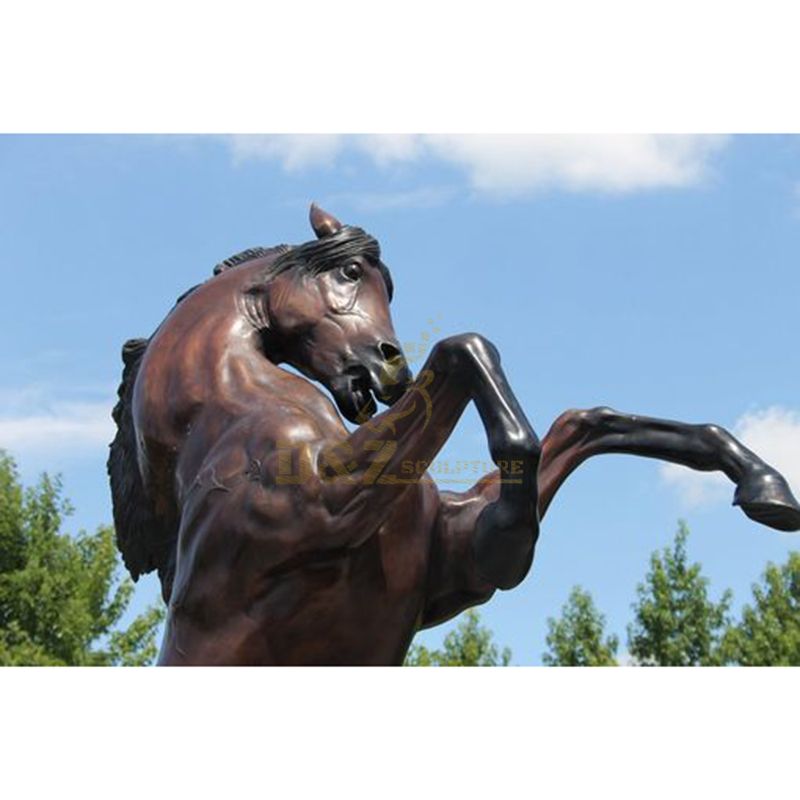 Outdoor Sculpture Bronze Standing Horse Sculpture