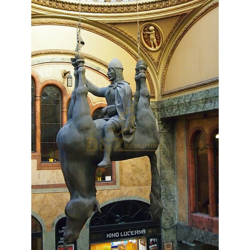 The Alternative Arts Sculpture Of St Wenceslas Outside Of Kino Lucerna