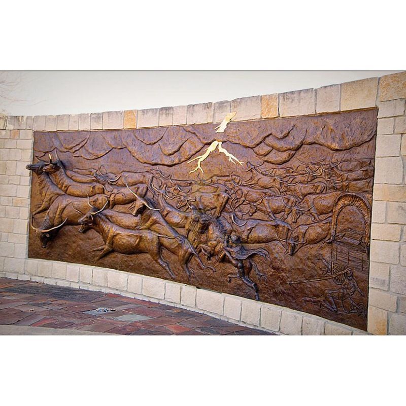 What is a high relief sculpture?