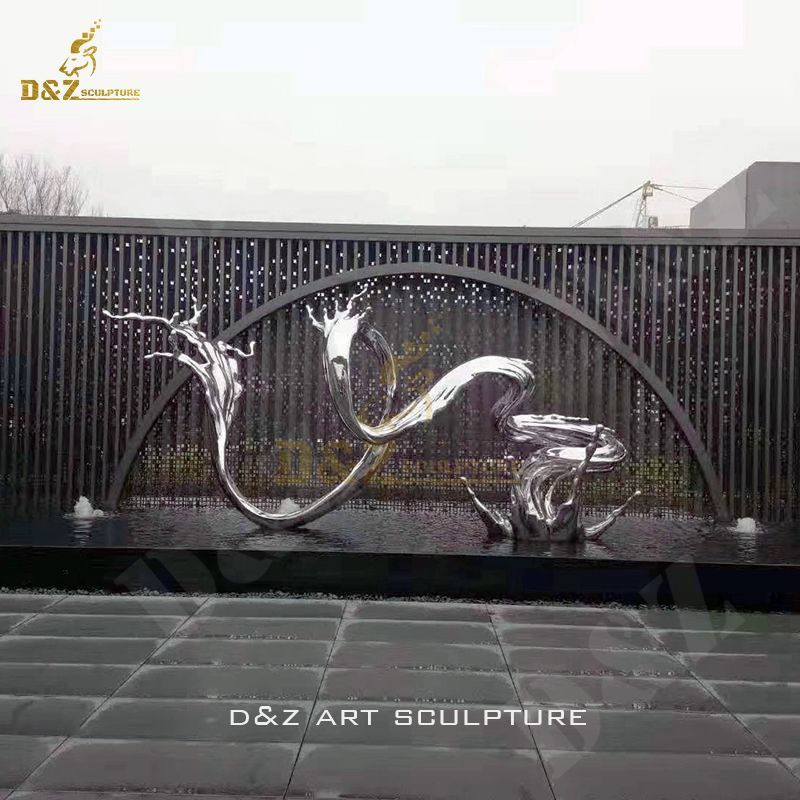 Modern Stainless Steel Sculpture Art Metal Statue