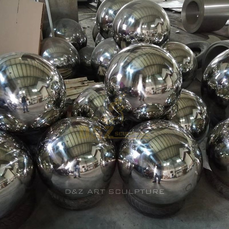 Custom Stainless Steel Gazing Ball Sculpture for Sale